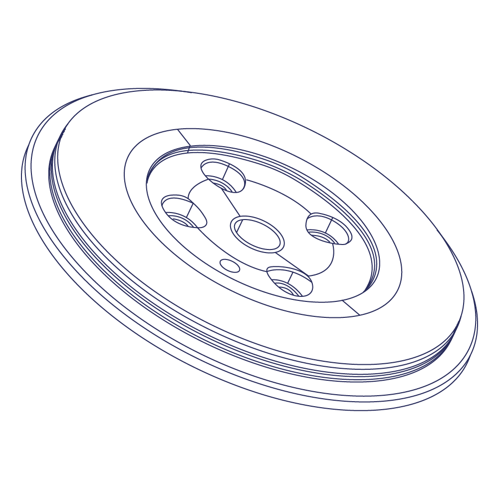 CT12B/CT26 Deepback Oil Seal Plate