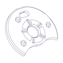 GT15-25V Thrust Bearing Oil Groove 15.6
