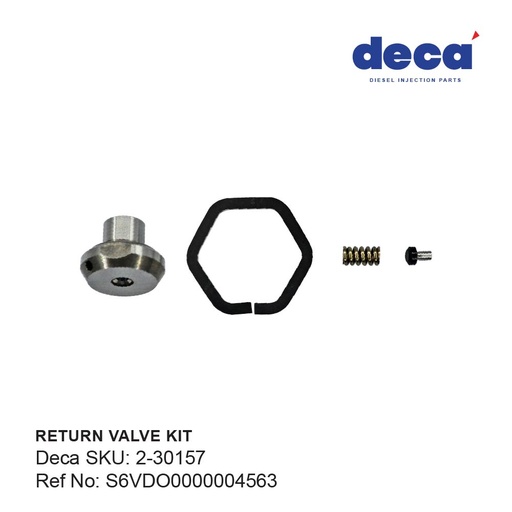 [2-30157] S6VDO0000004563 SIEMENS RETURN VALVE KIT